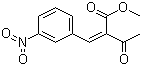 2-(3-硝基苯亚甲基)乙酰乙酸甲酯分子结构 (CAS 39562-17-9)