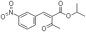 2-(3-硝基亚苄基)乙酰乙酸异丙酯分子结构 (CAS 39562-25-9)