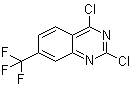 2,4-二氯-7-(三氟甲基)喹唑啉分子结构 (CAS 396-02-1)