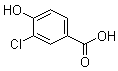 3-氯-4-羟基苯甲酸分子结构 (CAS 3964-58-7)