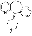 6,11-二氢-11-(1-甲基-4-哌啶亚基)-5H-苯并[5,6]环庚烷并[1,2-b]吡啶分子结构 (CAS 3964-81-6)