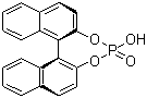 structure of CAS# 39648-67-4, (R)-(-)-1,1'-Binaphthyl-2,2'-diyl hydrogenphosphate