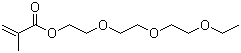 2-[2-(2-乙氧基乙氧基)乙氧基]乙基甲基丙烯酸酯分子结构 (CAS 39670-09-2)