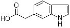 1H-吲哚-6-乙酸分子结构 (CAS 39689-58-2)