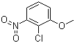 2-氯-3-硝基苯甲醚分子结构 (CAS 3970-39-6)