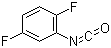 2,5-二氟苯基异氰酸酯分子结构 (CAS 39718-32-6)