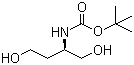 (R)-(+)-2-(Boc-氨基)-1,4-丁二醇分子结构 (CAS 397246-14-9)