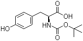 N-Boc-L-酪氨酸分子结构 (CAS 3978-80-1)