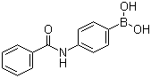 4-(苯甲酰氨基)苯硼酸分子结构 (CAS 397843-80-0)