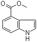 structure of CAS# 39830-66-5, Methyl indole-4-carboxylate;4-Indole-carboxylic acid methyl ester; Indole-4-carboxylic acid methyl ester