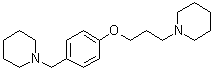 1-[3-(4-((哌啶-1-基)甲基)苯氧基)丙基]哌啶分子结构 (CAS 398473-34-2)
