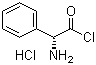 (R)-(-)-2-苯甘氨酰氯盐酸盐分子结构 (CAS 39878-87-0)