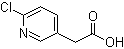 6-氯-3-吡啶基乙酸分子结构 (CAS 39891-13-9)