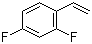 2,4-二氟苯乙烯分子结构 (CAS 399-53-1)