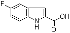 structure of CAS# 399-76-8, 5-Fluoroindole-2-carboxylic acid;5-Fluoro-1H-indole-2-carboxylic acid