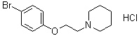 1-[2-(4-溴苯氧基)乙基]哌啶盐酸盐分子结构 (CAS 399016-75-2)