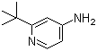 2-叔丁基吡啶-4-胺分子结构 (CAS 39919-69-2)