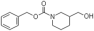 3-(羟甲基)哌啶-1-羧酸苄酯分子结构 (CAS 39945-51-2)