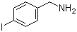 4-碘苄胺分子结构 (CAS 39959-59-6)
