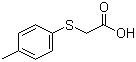 4-甲基苯硫基乙酸分子结构 (CAS 3996-29-0)