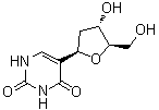 脱氧假尿苷分子结构 (CAS 39967-60-7)