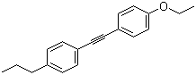 structure of CAS# 39969-29-4, 1-[2-(4-Ethoxyphenyl)ethynyl]-4-propylbenzene