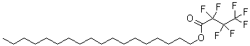 七氟丁酸十八烷基酯分子结构 (CAS 400-57-7)