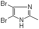 4,5-二溴-2-甲基咪唑分子结构 (CAS 4002-81-7)