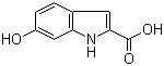 6-羟基-2-吲哚甲酸分子结构 (CAS 40047-23-2)
