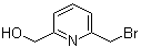 6-(溴甲基)-2-吡啶甲醇分子结构 (CAS 40054-01-1)