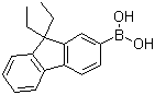 9,9-二乙基芴-2-硼酸分子结构 (CAS 400607-30-9)