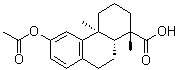 12-乙酰氧基罗汉松-8,11,13-三烯-19-酸分子结构 (CAS 40061-88-9)