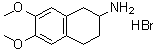 2-氨基-6,7-二甲氧基-1,2,3,4-四氢萘氢溴酸盐分子结构 (CAS 40069-26-9)