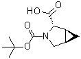 (1S,2S,5R)-3-(叔丁氧羰基)-3-氮杂双环[3.1.0]己烷-2-羧酸分子结构 (CAS 400720-05-0)