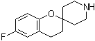 6-氟-3,4-二氢螺[2H-1-苯并吡喃-2,4'-哌啶]分子结构 (CAS 400729-24-0)