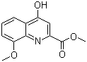 4-羟基-8-甲氧基喹啉-2-甲酸甲酯分子结构 (CAS 4008-46-2)