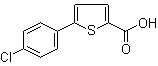5-(4-氯苯基)噻吩-2-羧酸分子结构 (CAS 40133-14-0)