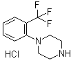 1-[2-(三氟甲基)苯基]哌嗪盐酸盐分子结构 (CAS 40160-26-7)