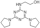 2-[(4,6-Di-1-pyrrolidinyl-1,3,5-triazin-2-yl)amino]ethanol molecular structure (CAS 401605-51-4)