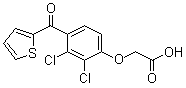 2,3-二氯-4-(2-噻吩甲酰基)苯氧基乙酸分子结构 (CAS 40180-04-9)