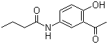 2-乙酰基-4-丁酰胺基苯酚分子结构 (CAS 40188-45-2)