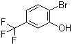 2-溴-5-三氟甲基苯酚分子结构 (CAS 402-05-1)