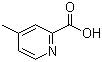 4-Methylpyridine-2-carboxylic acid molecular structure (CAS 4021-08-3)