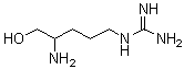 (4-氨基-5-羟基戊基)胍分子结构 (CAS 40217-08-1)