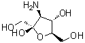 3-氨基-3-脱氧-beta-D-呋喃果糖分子结构 (CAS 402856-08-0)