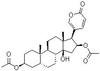 3-O-乙酰基蟾毒它灵分子结构 (CAS 4029-69-0)