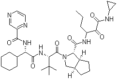 结构式 CAS# 402957-28-2, 特拉匹韦; VX-950