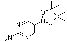 2-氨基嘧啶-5-硼酸频那醇酯分子结构 (CAS 402960-38-7)