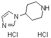 4-(1H-咪唑-1-基)哌啶二盐酸盐分子结构 (CAS 403492-40-0)
