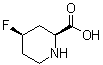 (2S,4R)-4-Fluoro-2-piperidinecarboxylic acid molecular structure (CAS 403503-60-6)